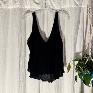 SOLD Free People Women's Black Shirt